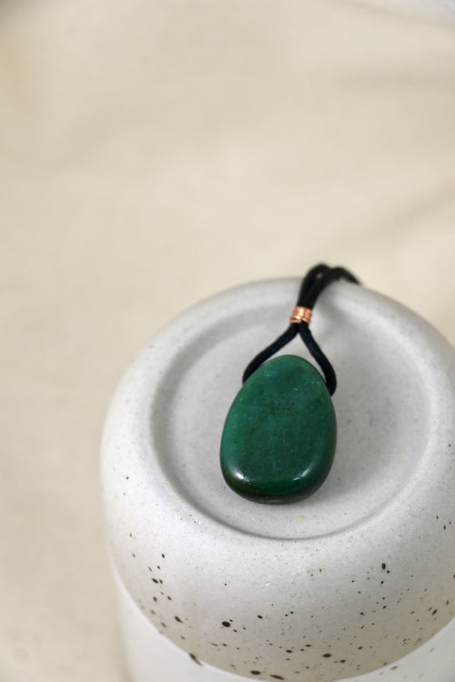 I AM abundant - Collier Aventurine Homme
