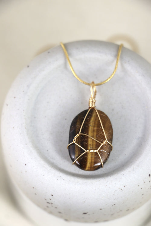 I AM brave - Collier Oeil de Tigre
