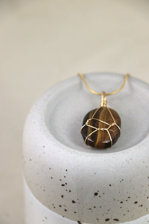 I AM brave - Collier Oeil de Tigre
