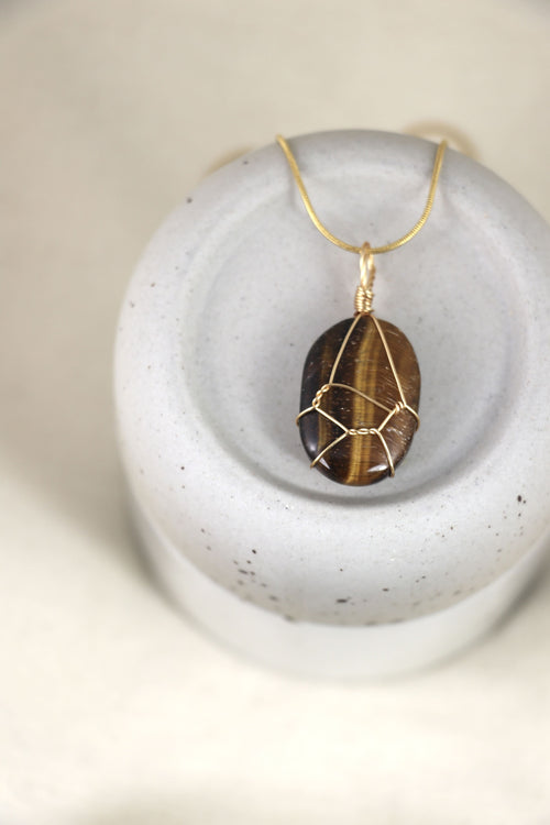 I AM brave - Collier Oeil de Tigre