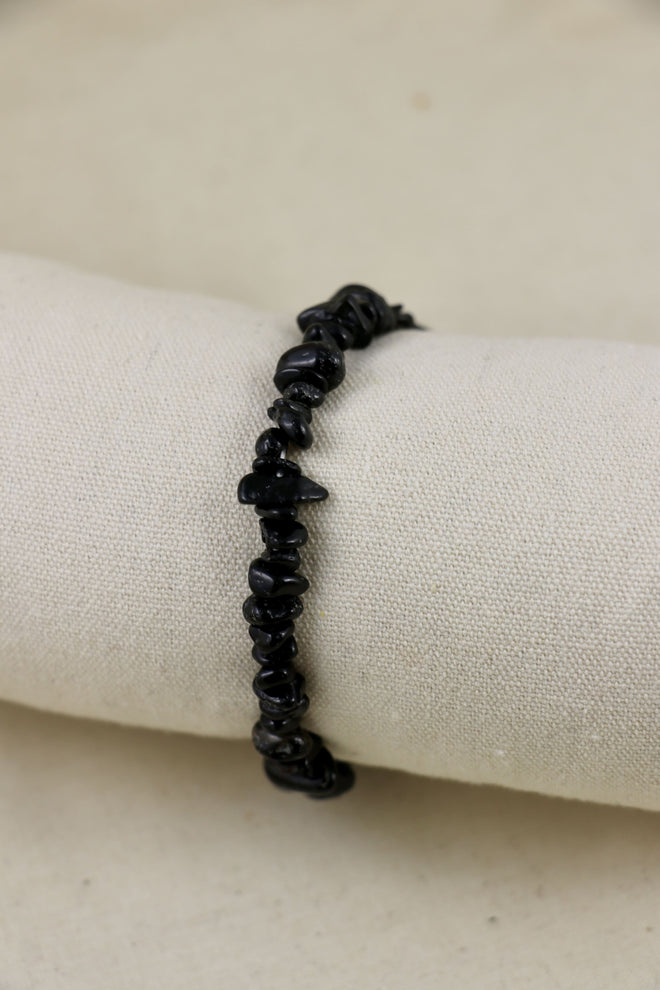 I AM secure - Bracciale Tormalina Nera
