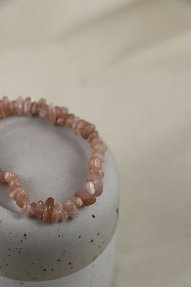I AM feminine - Mondstein Peach Armband Splitter