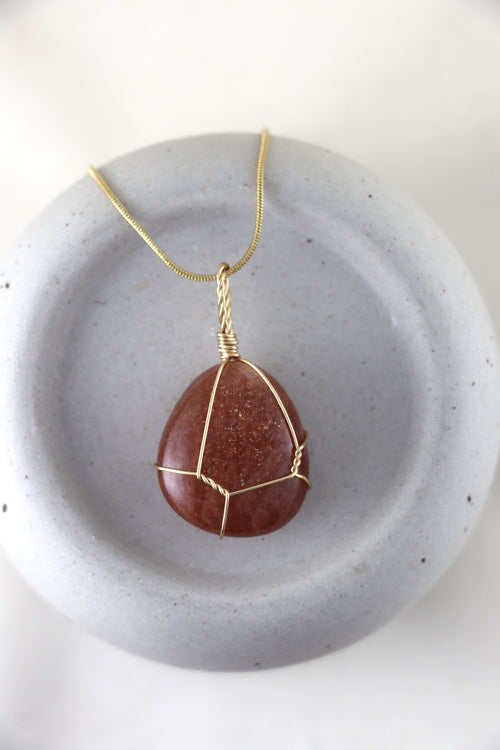 I AM wonderful - Sonnenstein Halskette Einzelstück 2