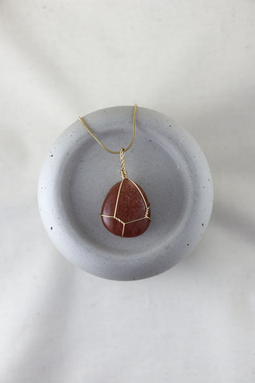 I AM wonderful - Sonnenstein Halskette Einzelstück 2