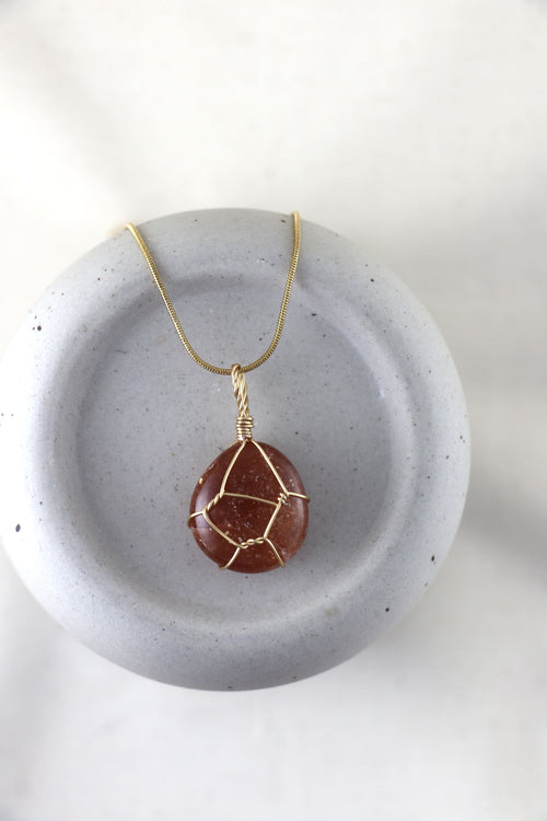 I AM wonderful - Sonnenstein Halskette Einzelstück 1