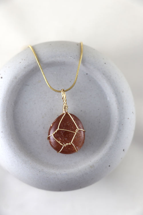 I AM wonderful - Sonnenstein Halskette Einzelstück 1