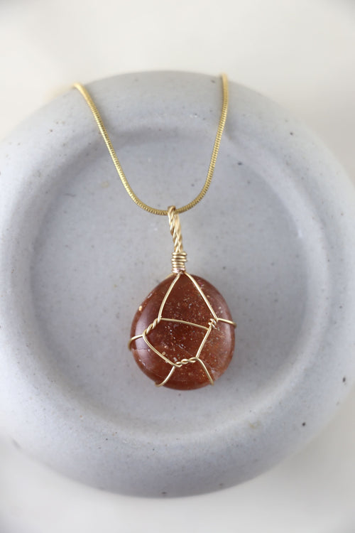 I AM wonderful - Sonnenstein Halskette Einzelstück 1