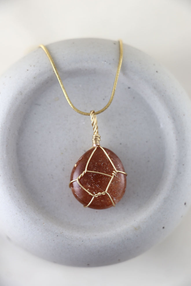 I AM wonderful - Sonnenstein Halskette Einzelstück 1