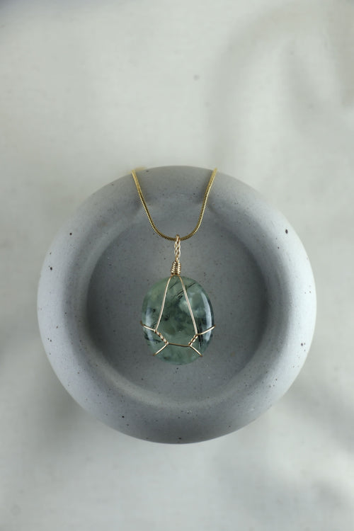 I AM intuitive - Collier Prehnite