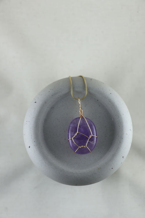I AM clarity - Amethyst Halskette