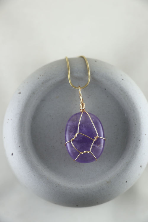 I AM clarity - Amethyst Halskette