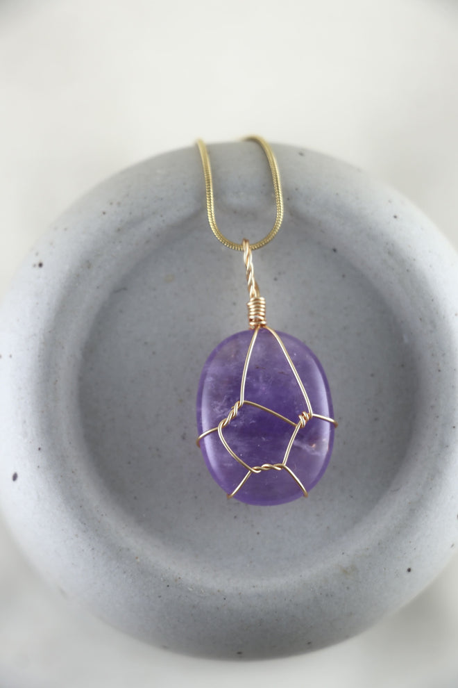 I AM clarity - Amethyst Halskette