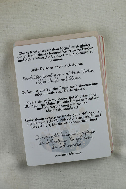 I AM inspiration - jeu de cartes - seulement en allemand