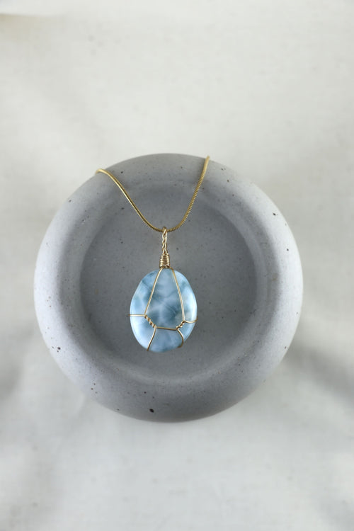 I AM inspired - Collier Larimar Pièces Uniques