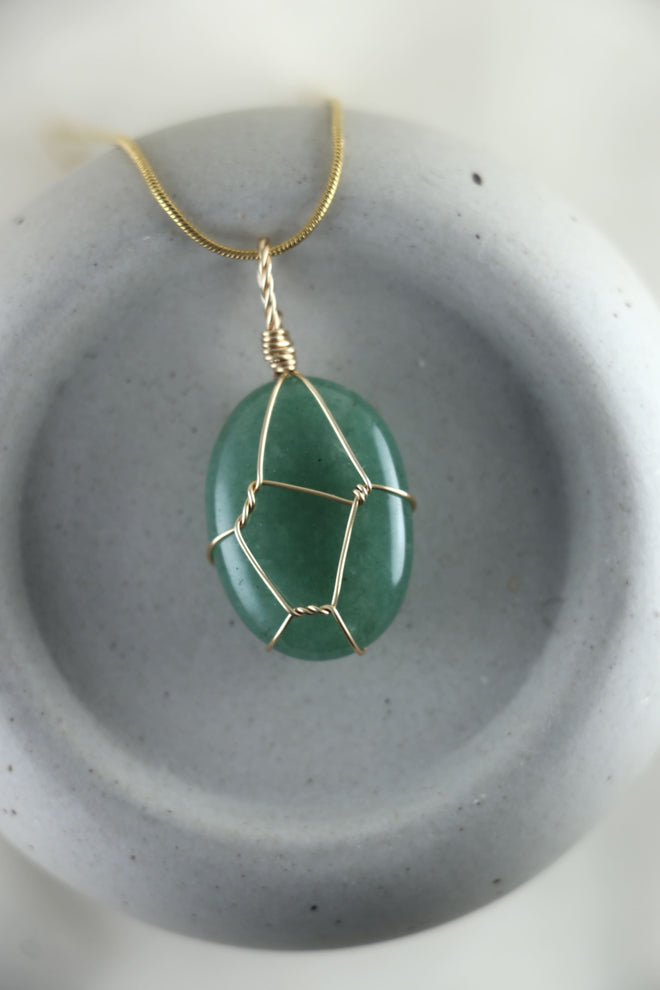 I AM abundant - Collana in avventurina