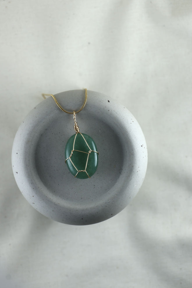 I AM abundant - Collana in avventurina