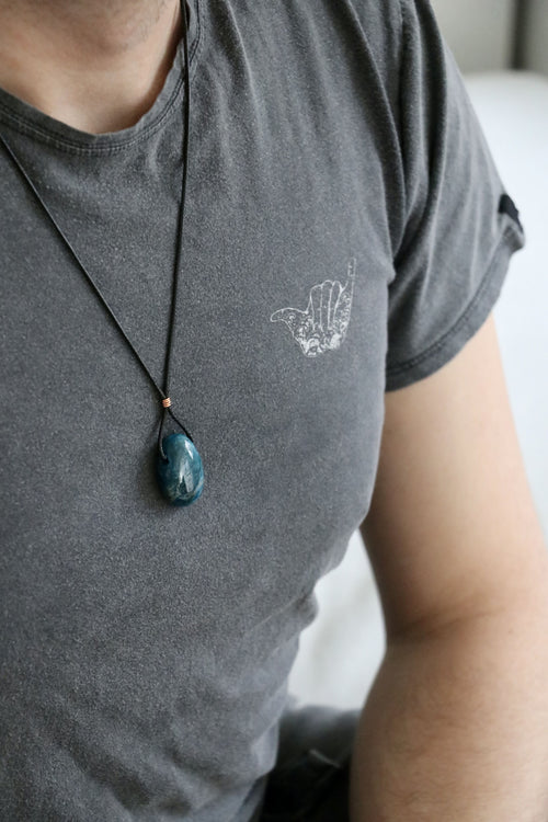 I AM energy - Collier Apatite Homme