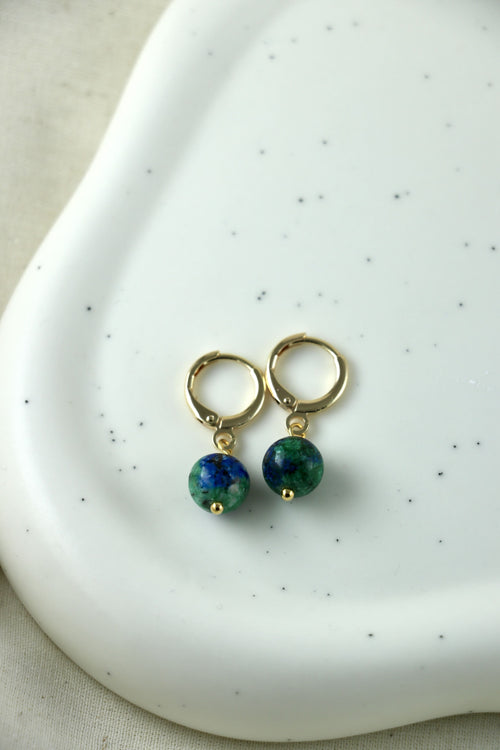 I AM enough - Boucles Azurite‑Malachite Sphère