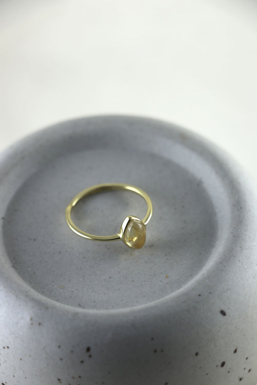 I AM whole - Citrin Ring Drop