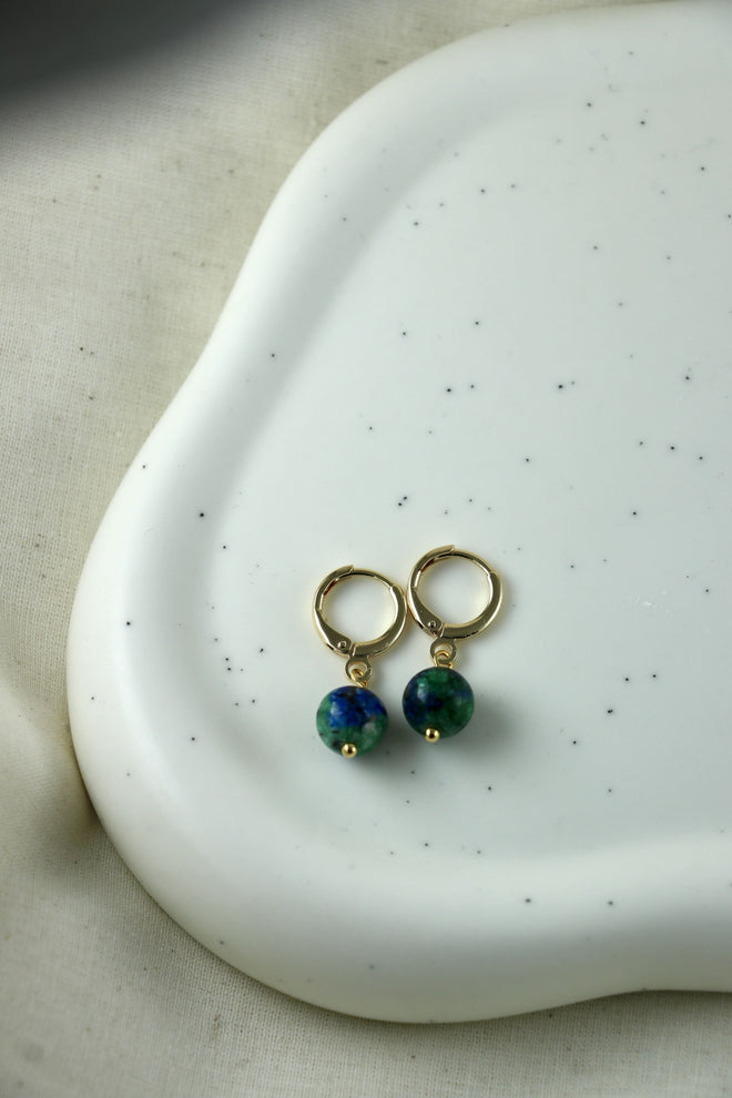 I AM enough - Boucles Azurite‑Malachite Sphère