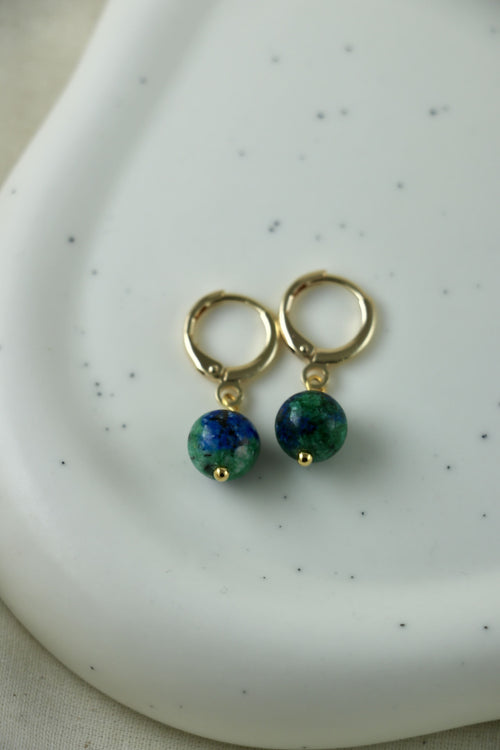 I AM enough - Boucles Azurite‑Malachite Sphère