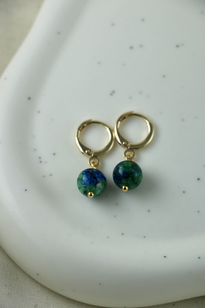 I AM enough - Boucles Azurite‑Malachite Sphère
