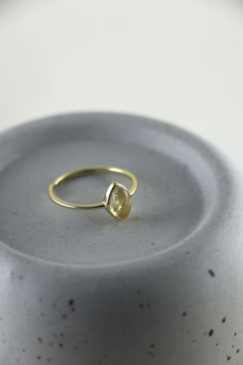 I AM whole - Citrin Ring Drop