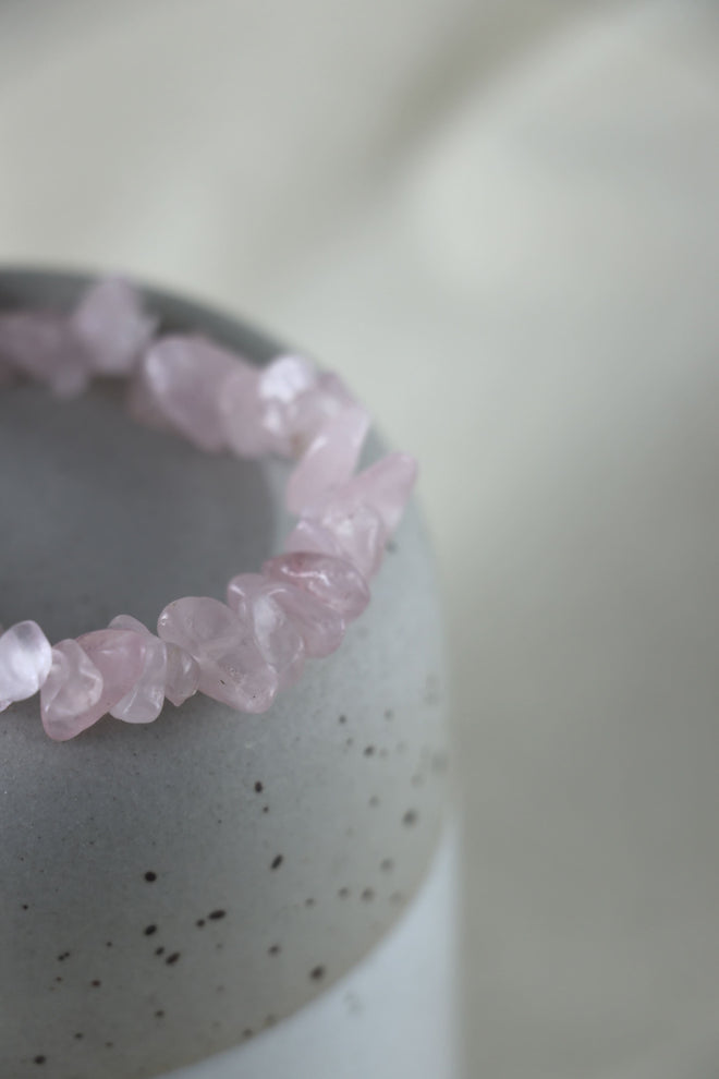 I AM love - Bracciale Quarzo Rosa Schegge