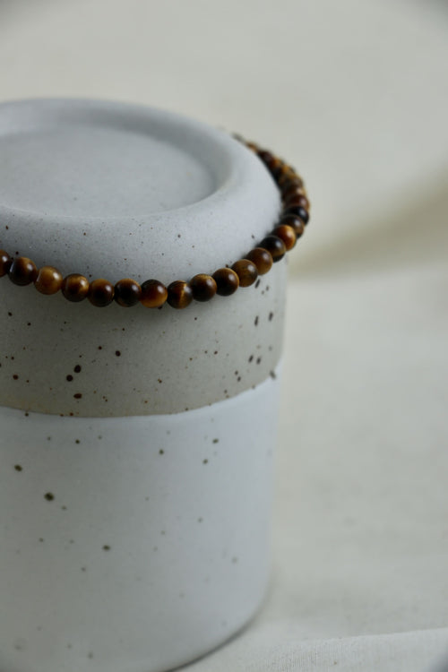 I AM brave - Bracelet de cheville Œil de Tigre
