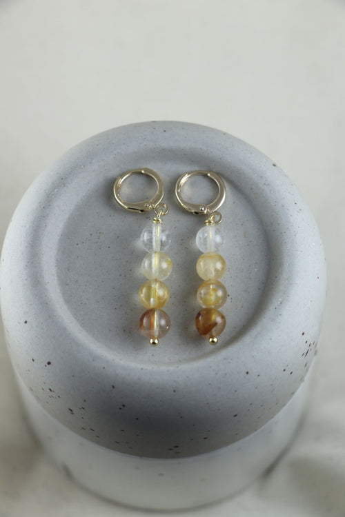 I AM a master healer - Boucles d’oreilles Golden Healer 4 perles