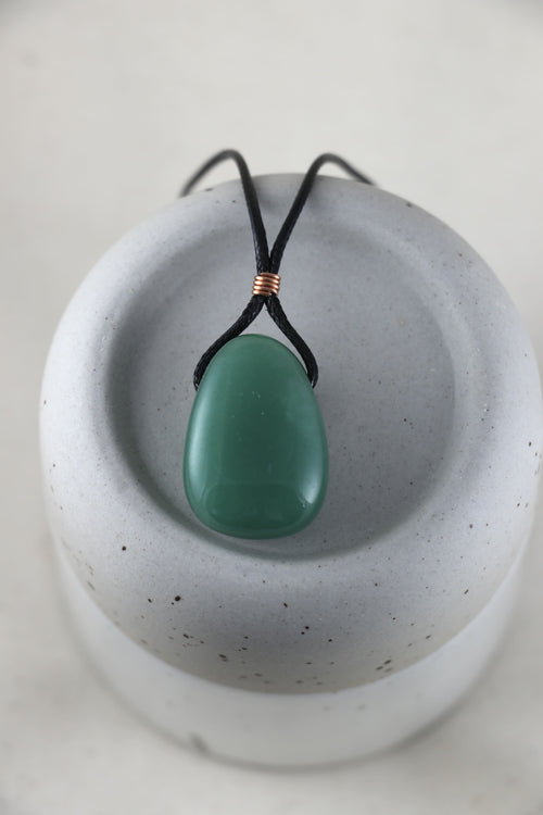 I AM abundant - Collana Avventurina Uomo
