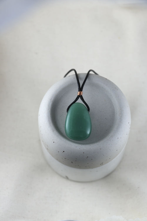 I AM abundant - Collana Avventurina Uomo