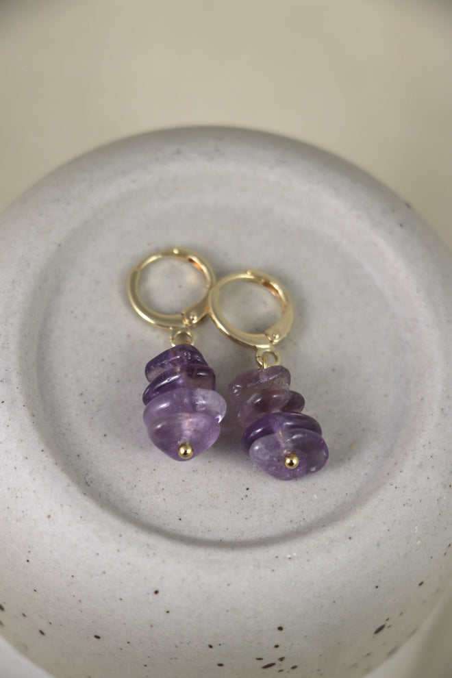 I AM clarity - Amethyst Ohrringe Splitter