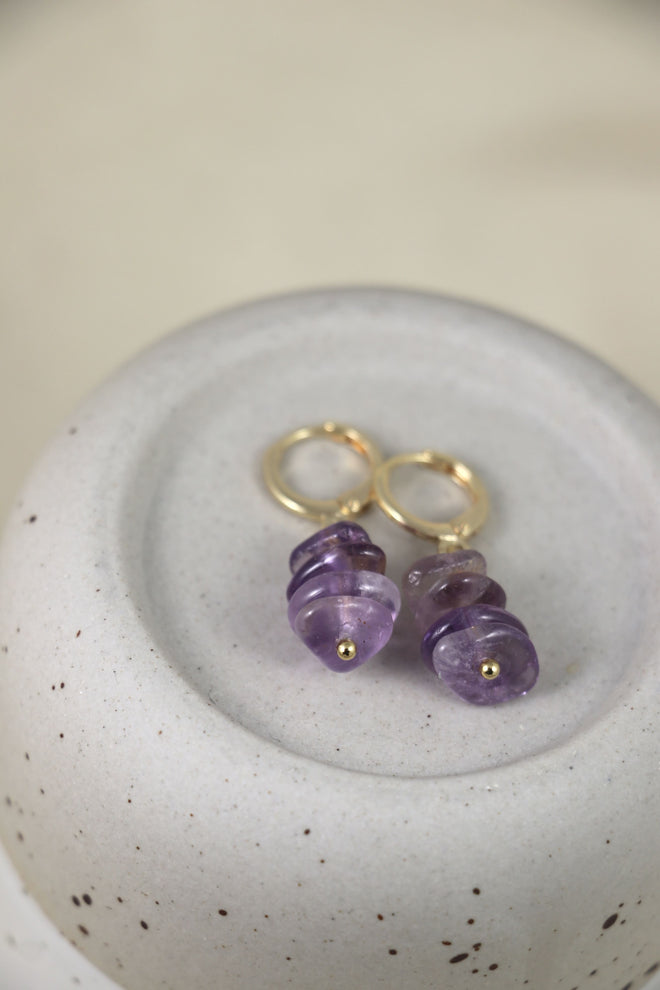 I AM clarity - Amethyst Ohrringe Splitter