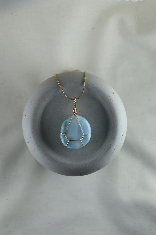 I AM inspired - Larimar Halskette Einzelstück 7