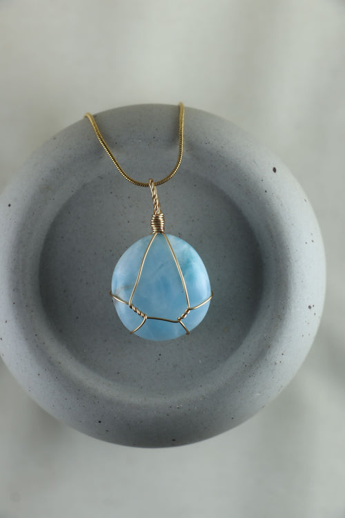 I AM inspired - Collana Larimar Pezzi Unici