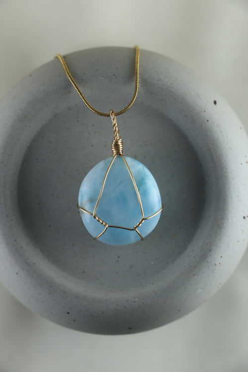 I AM inspired - Collana Larimar Pezzi Unici
