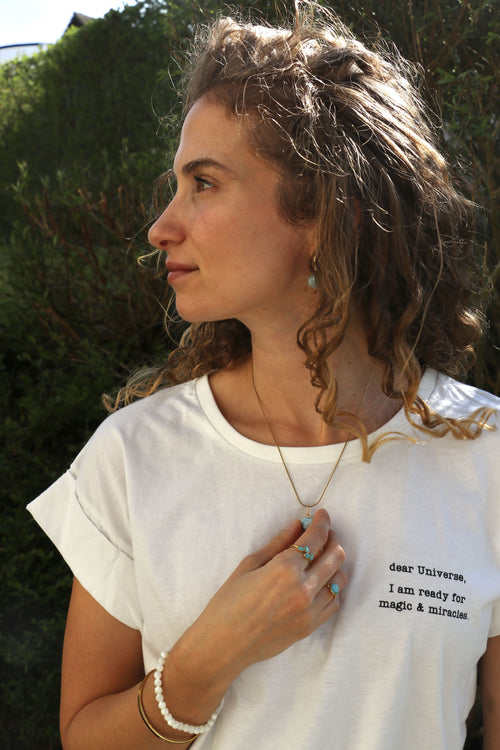 Mantra T-Shirt "dear universe"