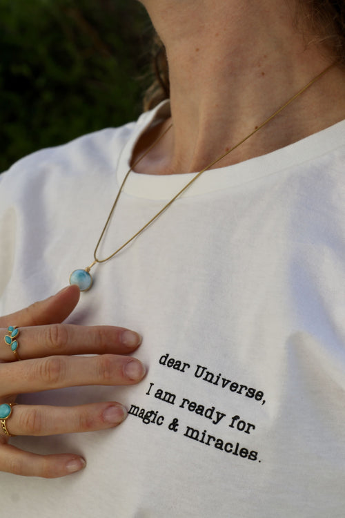 Mantra T-Shirt "dear universe"