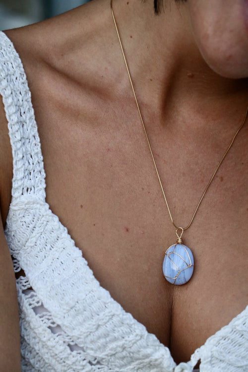 I AM growing - Chalcedon Halskette - My Store