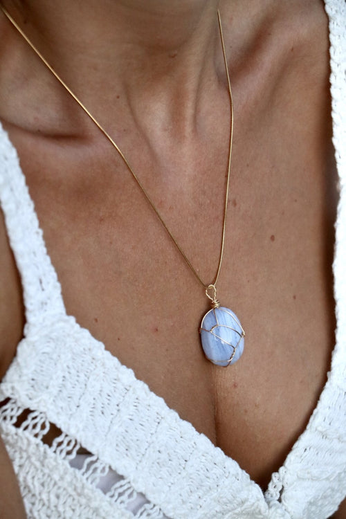 I AM growing - Chalcedon Halskette - My Store